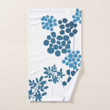 Flores Azuis Abstrato