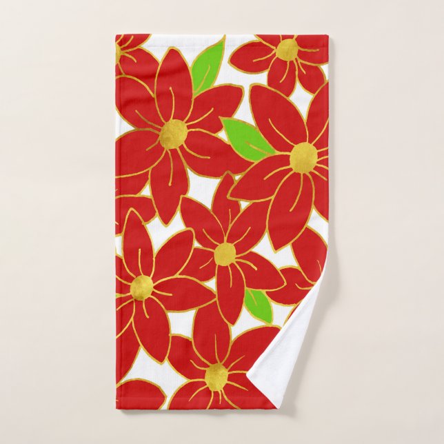 Toalha De Mão Flores de Férias 2 (Toalha de mão)