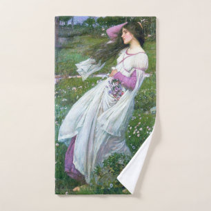 Toalha De Mão Flores no Vento, John William Waterhouse