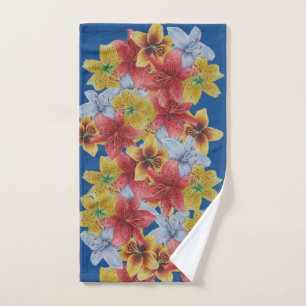 Toalha De Mão flores únicas, grandes e corajosas, florais