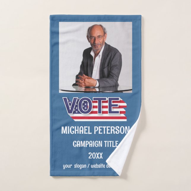 Toalha De Mão Foto personalizada: USA Election Campaign Towel (Toalha de mão)