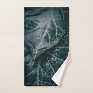 Toalha De Mão Fotografia da Natureza Floral Dark Moody Ivy