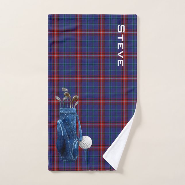 Toalha De Mão Glenn Xadrez Golf Towel (Toalha de mão)