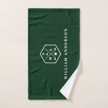 Golfista Monograma & Nome Golf Minimalista Elegant