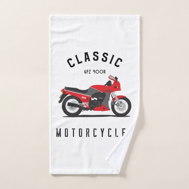 Toalha De Mão GPZ 900R Ninja ZX900A Motorrad Biker (Toalha de mão)