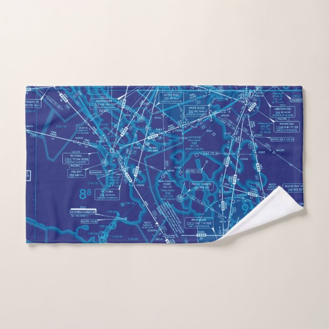 Toalha De Mão Gráfico de Aviação (Toalha de mão)