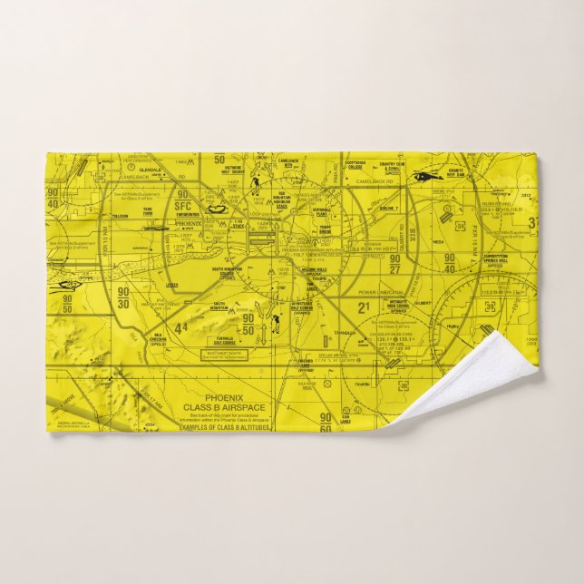 Toalha De Mão Gráfico de Aviação (Toalha de mão)