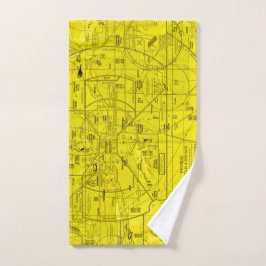 Toalha De Mão Gráfico de Aviação