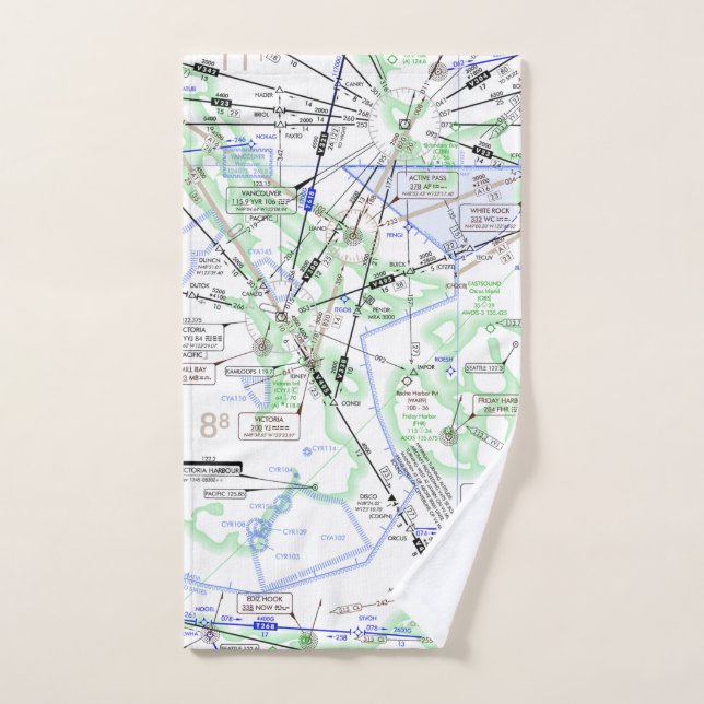 Toalha De Mão Gráfico de Aviação (Toalha de mão)