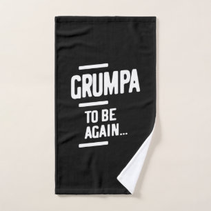 Toalha De Mão Grumpa Para Ser De Novo   Presente para avô