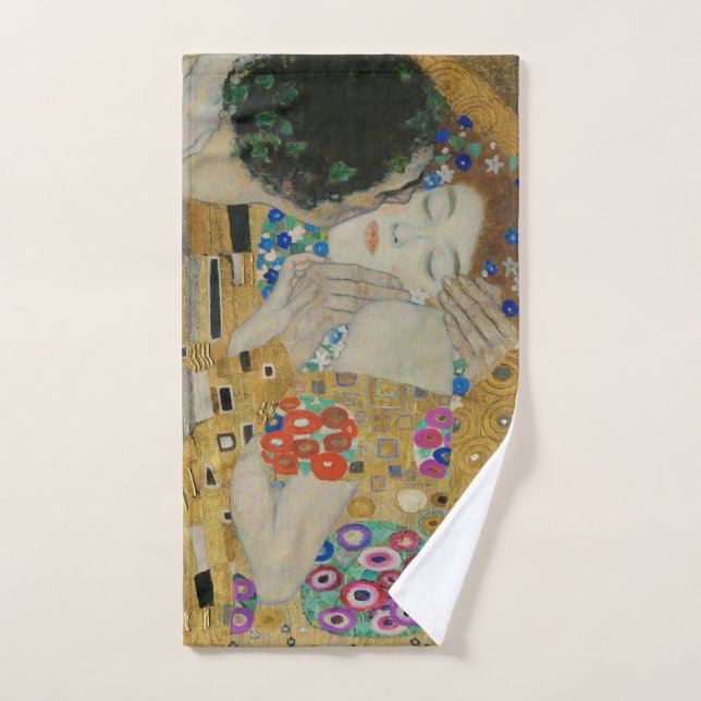 Toalha De Mão Gustav Klimt O Beijo (Toalha de mão)