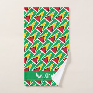 Toalha De Mão GUYANA FLAG - Esportes Personalizados de Carnaval