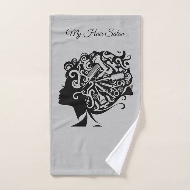 Toalha De Mão Hair Stylist e Salon (Toalha de mão)
