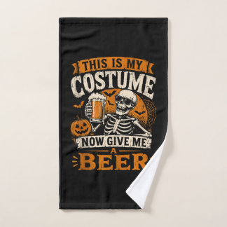 Toalha De Mão Halloween Agora Me Dê Uma Cerveja Engraçado