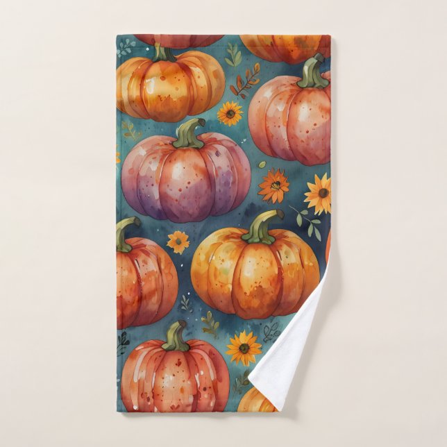Toalha De Mão Halloween Pumpkin Vibes (Toalha de mão)