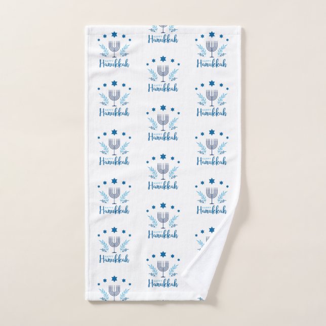 Toalha de mão Hanukkah menorah (Toalha de mão)