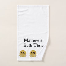 Hug Emoji Personalizado Bath Towel