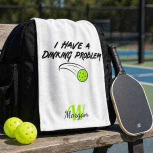 Toalha De Mão Humor de Pickleball Eu Tenho um Problema de Dink