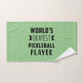 Toalha de Mão Humorosa do Jogador de Pickleball