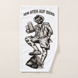 Toalha De Mão Ich steh auf Berg und trink mein Bier