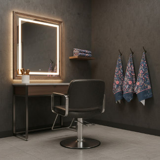 Toalha De Mão Ícones de cabelo folclóricos portugueses — azul-ma