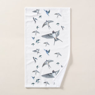 Toalha De Mão Ilustração Do Bando De Aves De Engorda Voadoras