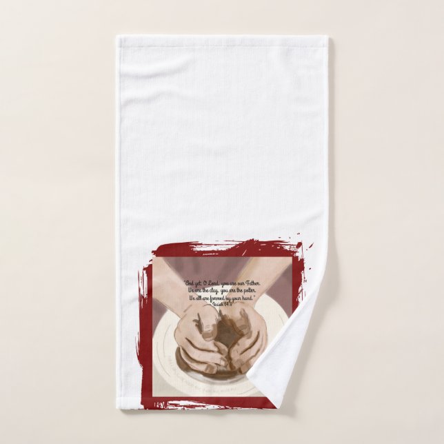 Toalha De Mão Inspirational Kitchen Towel – “Isaiah 64:8” Potter (Toalha de mão)