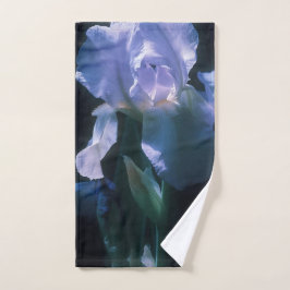 Toalha De Mão Iris Flowers at Twilight Beach Towel