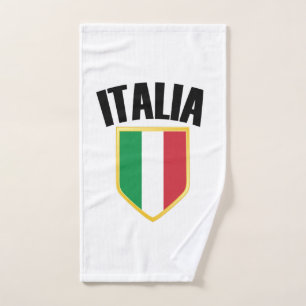 Toalha De Mão Italia Crest Itália Flag