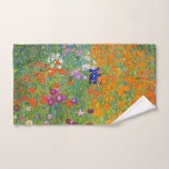 Toalha De Mão Jardim Flor por Gustav Klimt<br><div class="desc">Visite minha loja para obter um design mais interessante e mais opções de cores => zazzle.com/colorfulworld*</div>