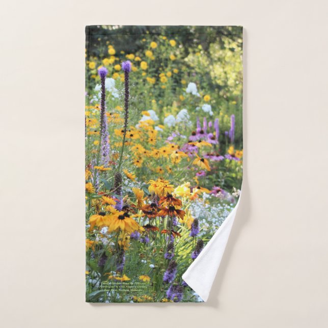 Toalha De Mão Jardins coloridos ao longo dos caminhos! (Toalha de mão)