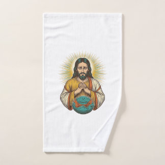 Toalha De Mão Jesus desapontado Bola de Exercício Murcha Falha n