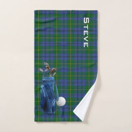 Toalha De Mão Johnston Xadrez Golf Towel
