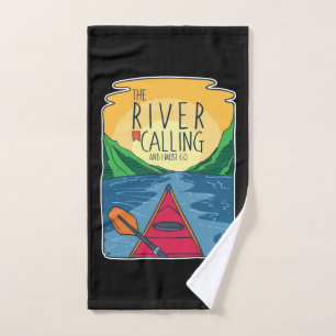 Toalha De Mão Kayaking - O Rio Está Ligando E Eu Tenho Que Ir