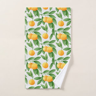 Toalha De Mão Laranjas aquarelas ou tangerinas