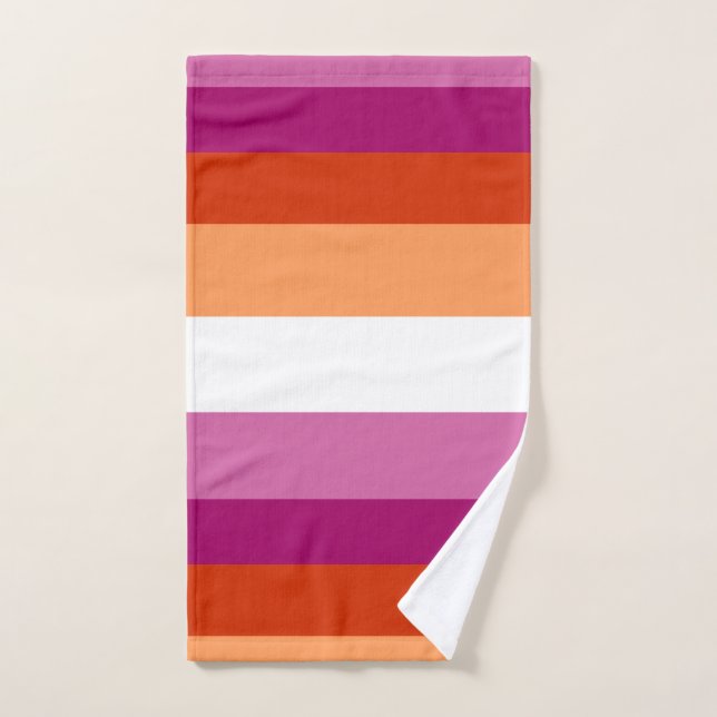 Toalha De Mão Lesbian Flag (Toalha de mão)