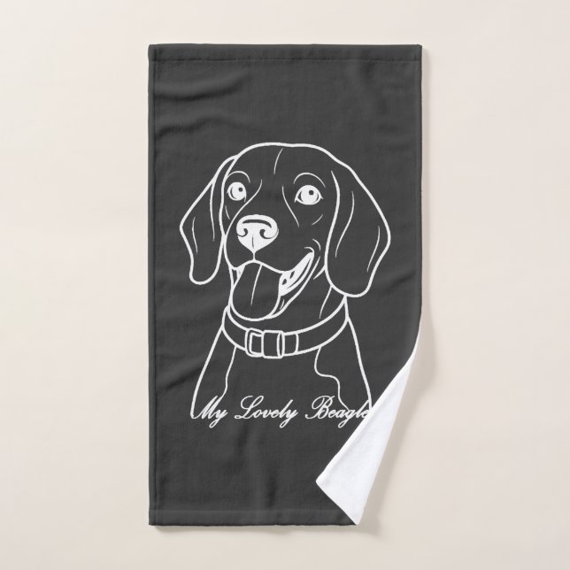 Toalha De Mão Lindo Beagle (Toalha de mão)