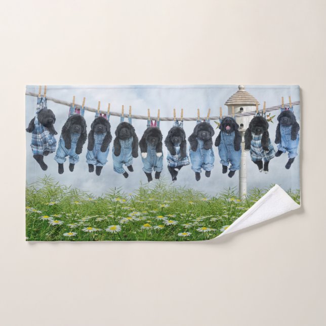 Toalha De Mão Linha filhotes de cachorro do urso de Notta (Toalha de mão)