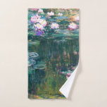 Toalha De Mão Lírios de água, Claude Monet<br><div class="desc">Visite minha loja para ver design mais interessante e mais opções de cores. => zazzle.com/iwheels*</div>
