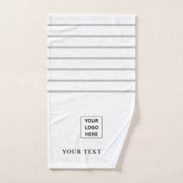 Toalha De Mão Logotipo e Texto Personalizados da Empresa Simple 