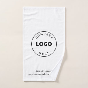 Toalha De Mão Logotipo Moderno de Negócios Personalizado