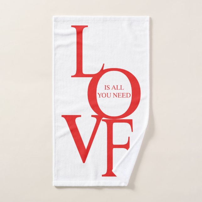 Toalha De Mão Love is all you need (Toalha de mão)