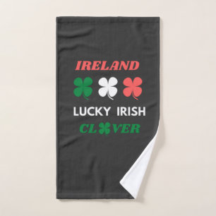 Toalha De Mão Lucky irish clover irlanda irlanda rua.patrick dia