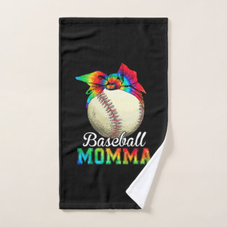 Toalha De Mão Mãe Art Baseball Momma Birthday
