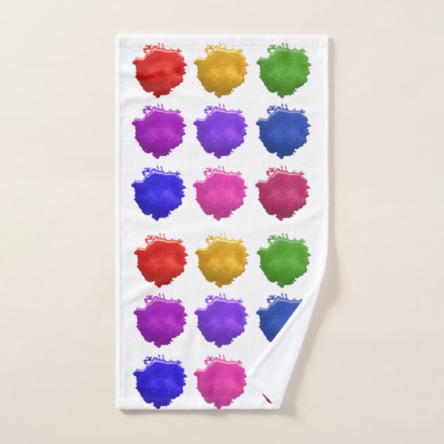 Toalha De Mão Manchas de pintura (Toalha de mão)