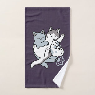 Toalha De Mão Manípulo De Rato - Gatos De Dormir Em Cute