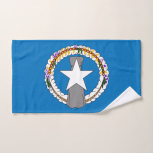 Toalha De Mão Mão toalha com bandeira do Norte Mariana, EUA