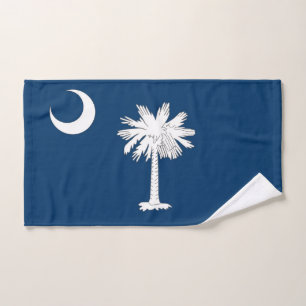 Toalha De Mão Mão Towel com Flag of South Carolina State, EUA