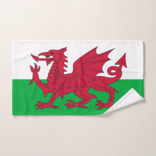 Toalha De Mão Mão Towel com Flag of Wales, Reino Unido