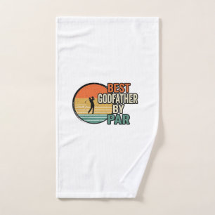 Toalha De Mão Melhor Padrasto por Par Vintage Golf Vector Design